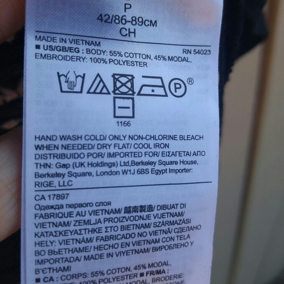 Banana Republic Black Tank with White Detail. - Picture 3 of 5